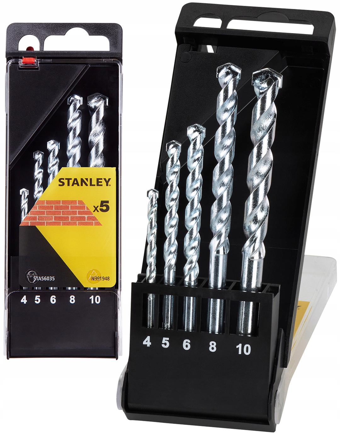 

Wiertła udar do betonu 5 części Stanley STA56035