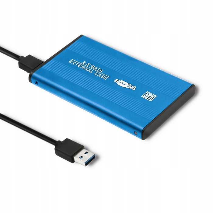 Qoltec Obudowa/kieszeń do dysków HDD/SSD 2.5&quot; SATA3 | USB 3.0 | Niebie