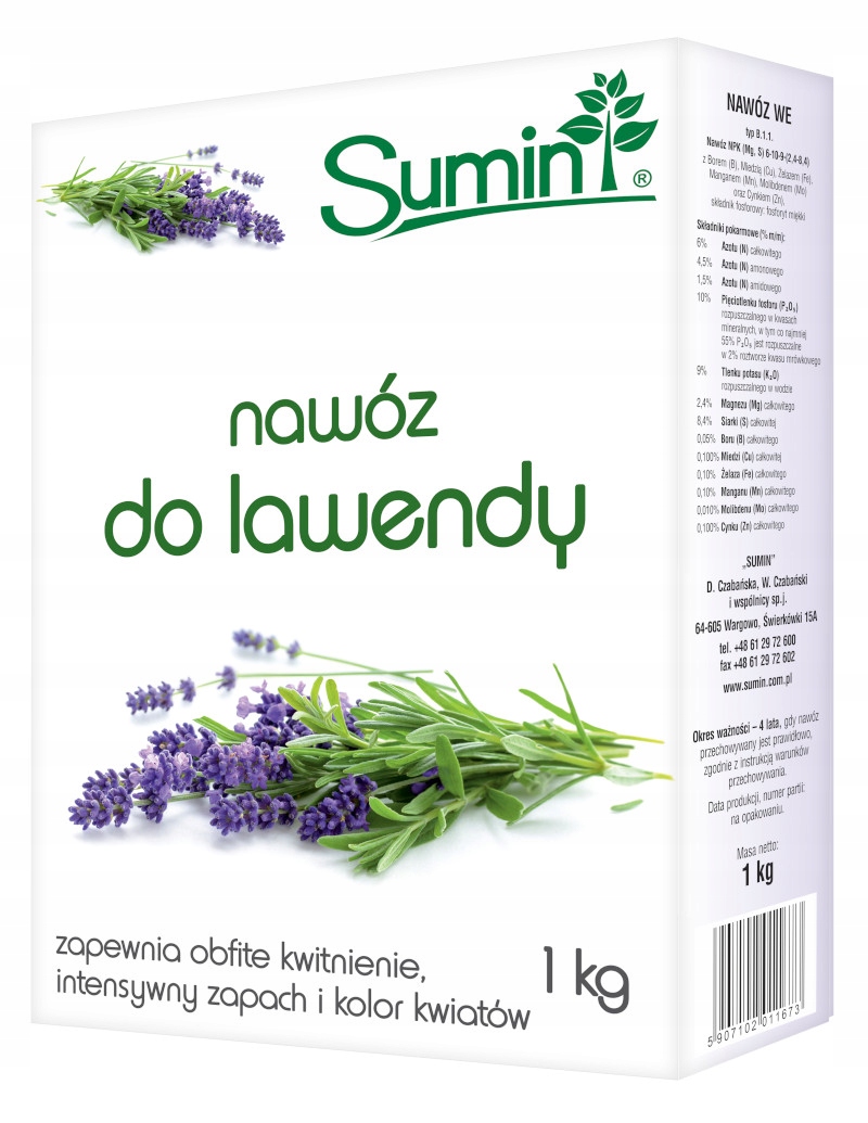 

Sumin Nawóz Wieloskładnikowy do Lawendy 1kg