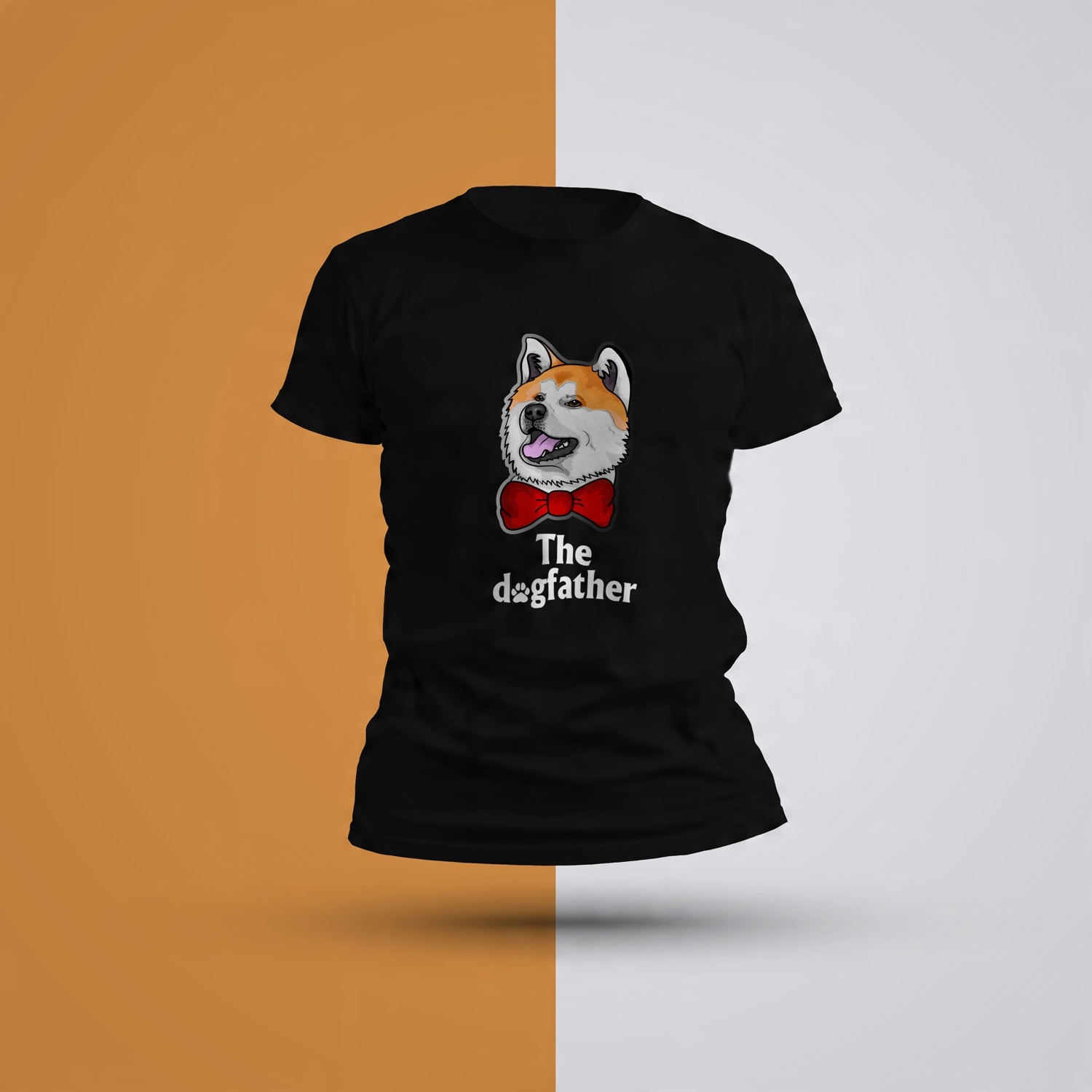 

Koszulka męska dogfather akita inu pies psi tata