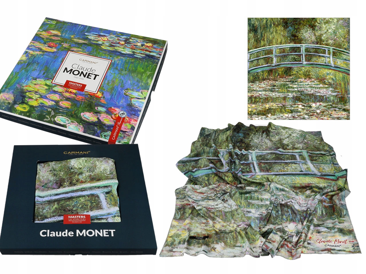 Dámský Šátek Claude Monet Kloub S Nenufarami Dárkový Šátek