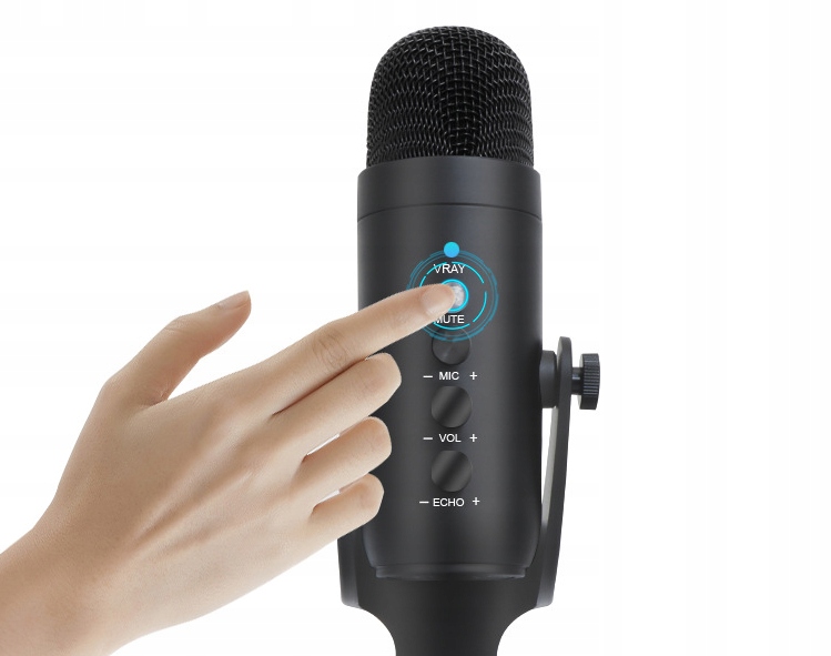 Zestaw USB mikrofon pojemnościowy z statyw Marka inna