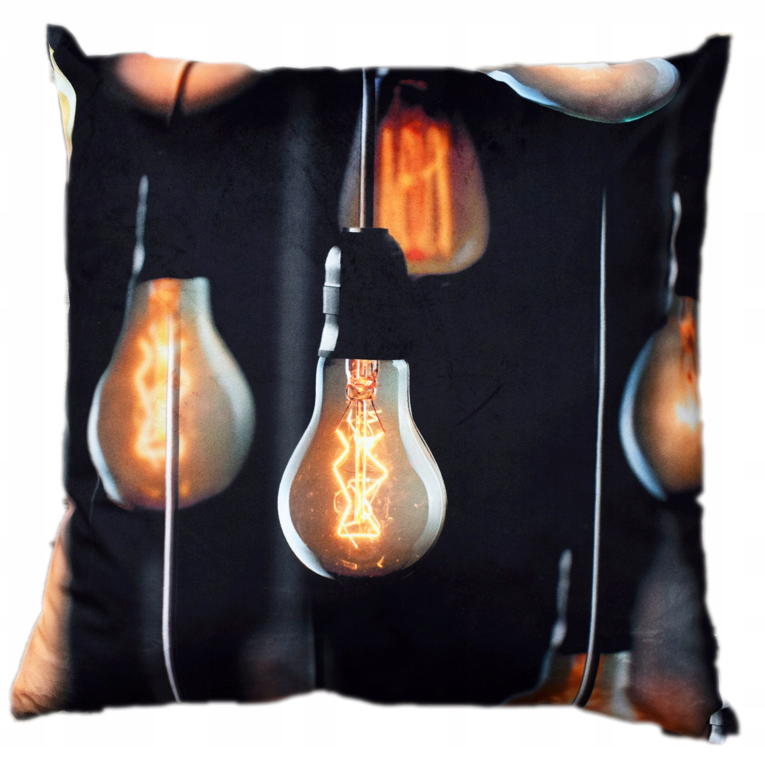 

Poduszka Dekoracyjna Velvet Żarówki Młodzież 45x45