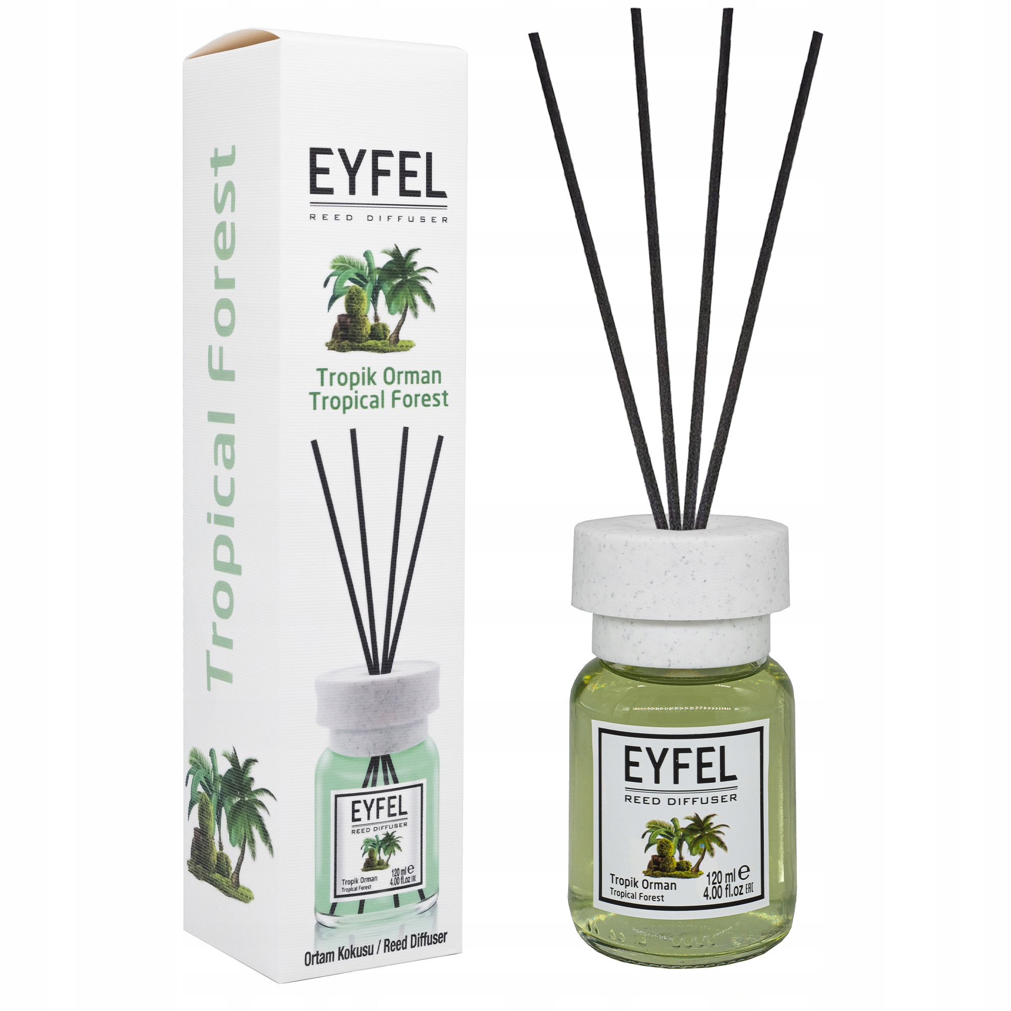 

Eyfel Dyfuzor Z Patyczkami 120 ML Las Tropikalny