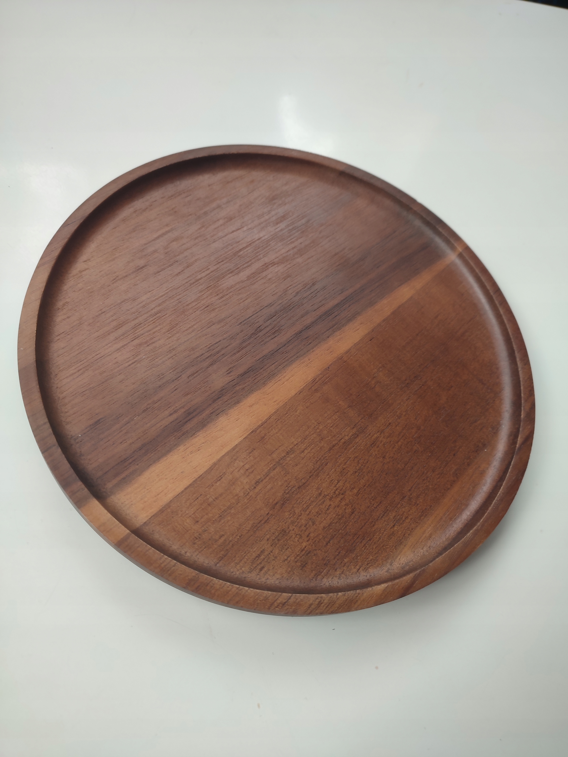 TACA PATERA DREWNIANA OKRĄGŁA 20 CM TALERZ Marka bez marki