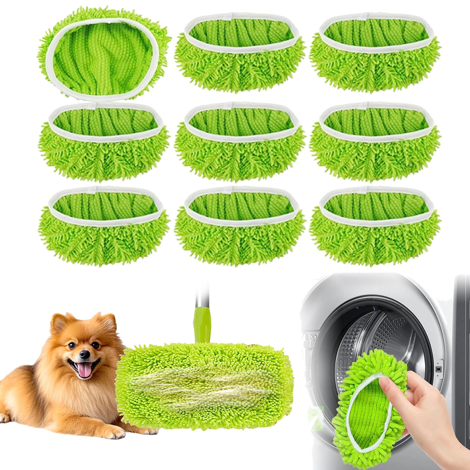 Levně 10 Ks Náhradních Utěrek Pro Mop Swif/fer Za Mokra I Za Sucha 25,4*11,5