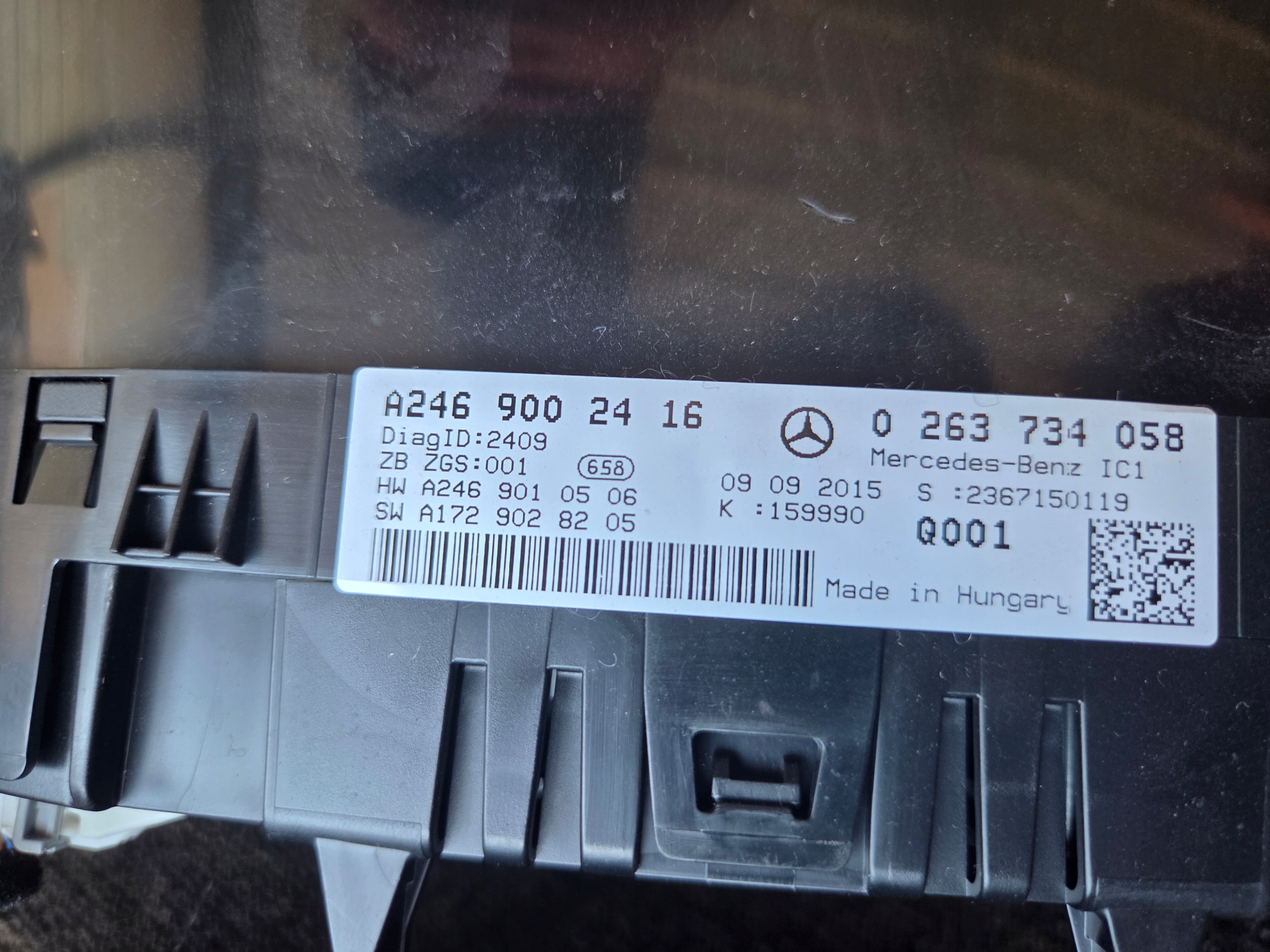 dials dials MERCEDES W176 A2469002416 0263734058