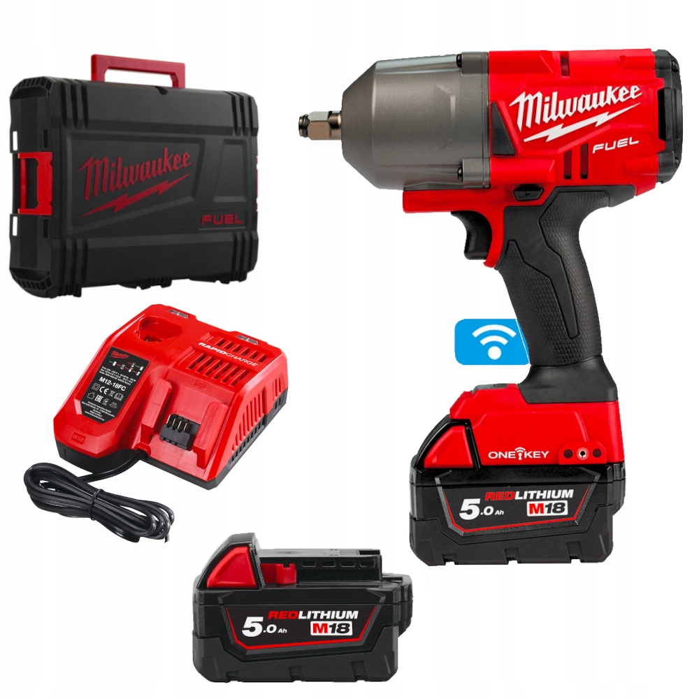 Rázový uťahovák 1/2'' 18V Milwaukee M18 ONEFHIWF12-502X 2x5Ah kufor