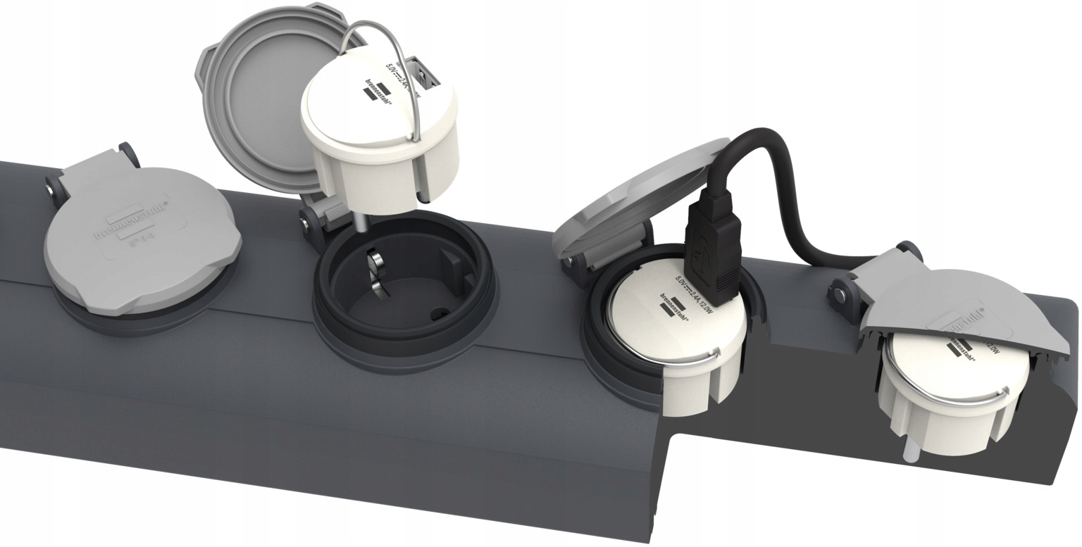 BRENNENSTUHL ADAPTER ŁADOWARKA SIECIOWA USB UNIWERSALNA ZASILACZ 2,4A EAN (GTIN) 4007123680917