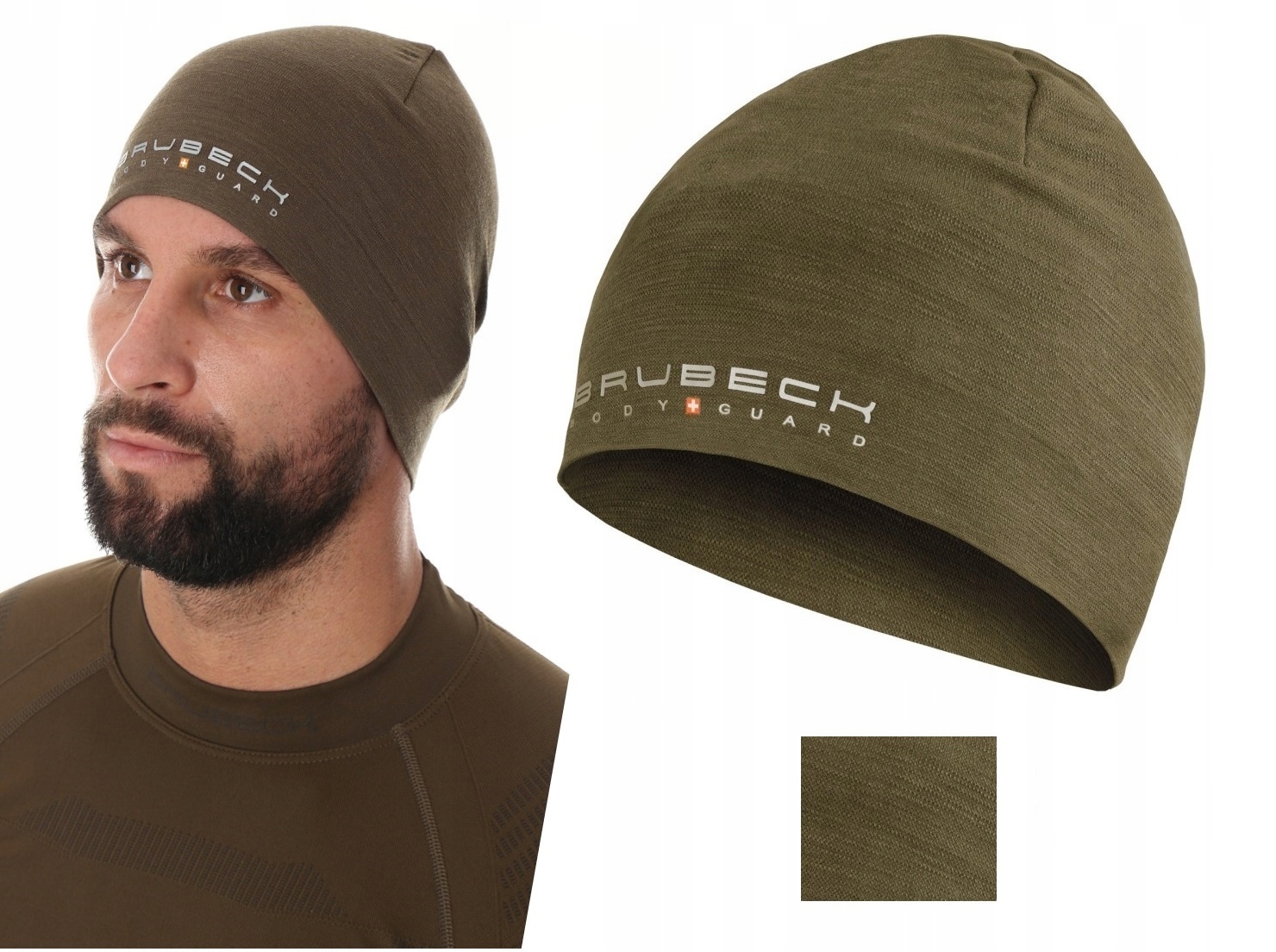 Brubeck Wool czapka wełniana sportowa termoaktywna Elastyczna Komfortowa