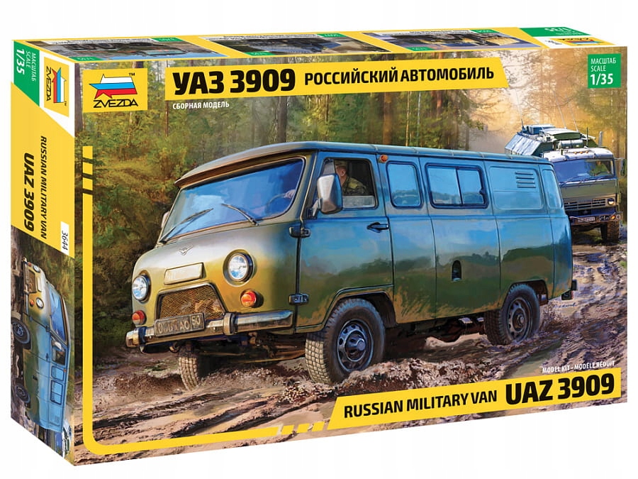 Russian military van Uaz 3909 1:35 Zvezda 3644
