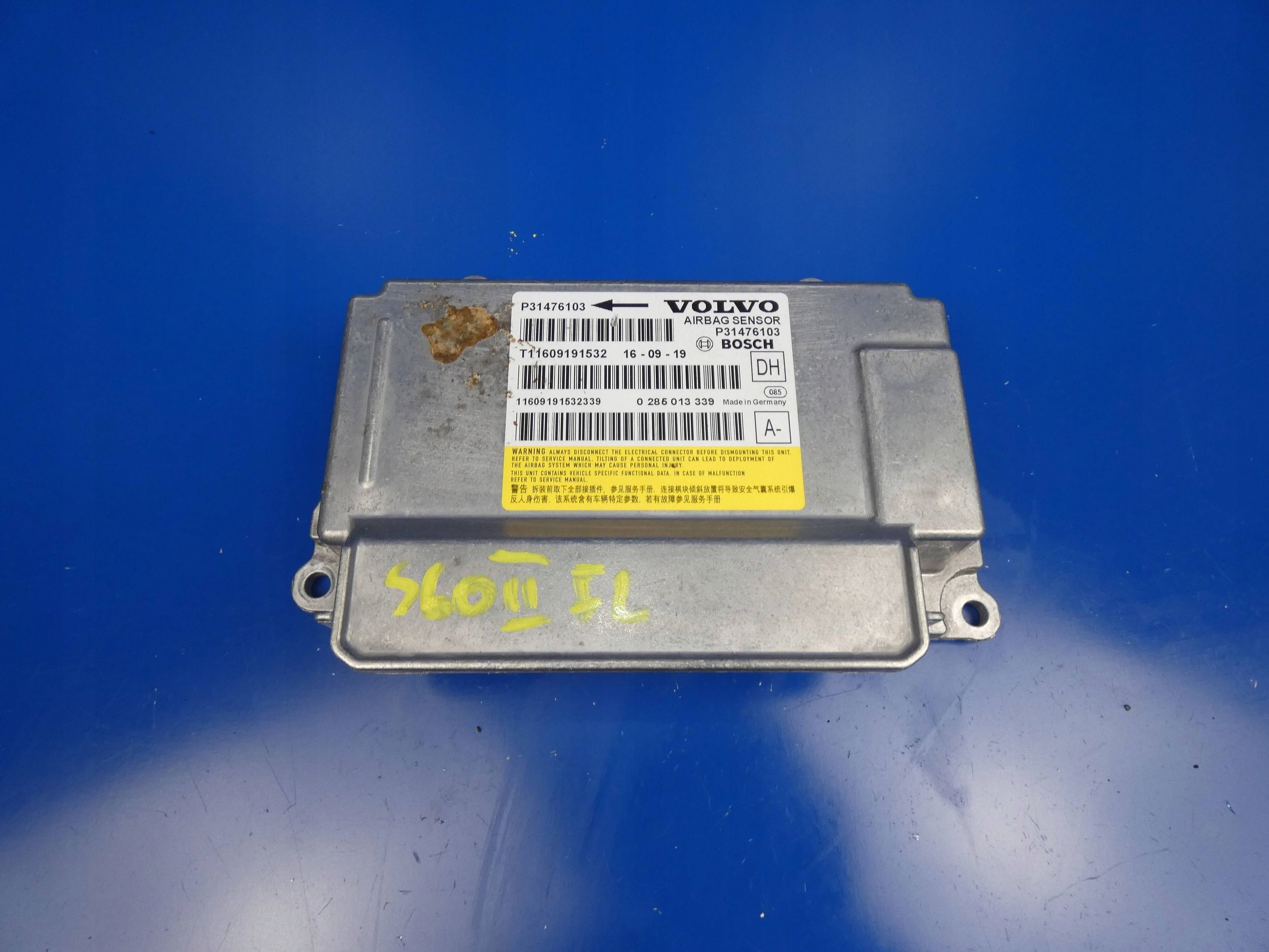 VOLVO S60 II V60 e LIFT modulo Centralina SENSOR airbag AIR BAG