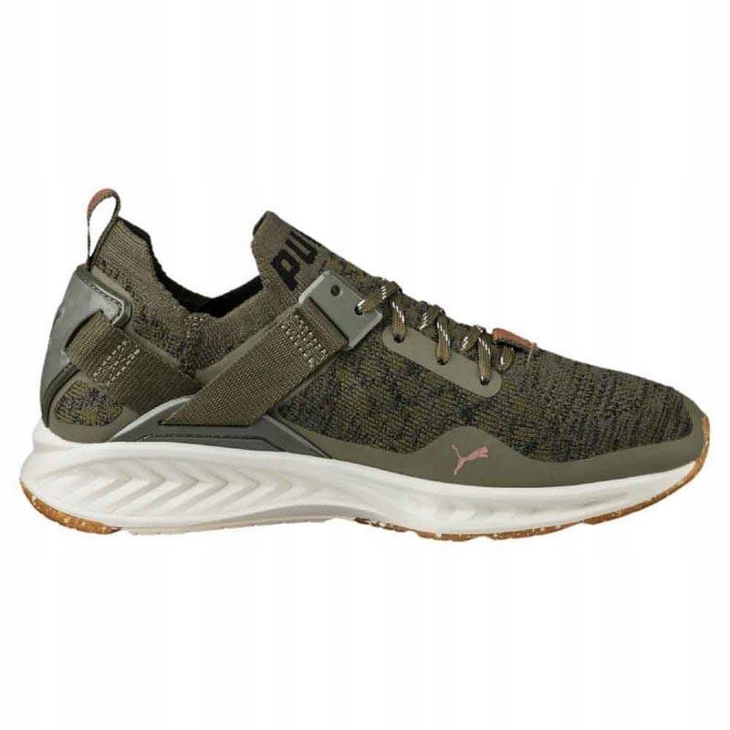 Puma Sportovní Boty Khaki Ignite Evoknit Lo Vr (37,5)