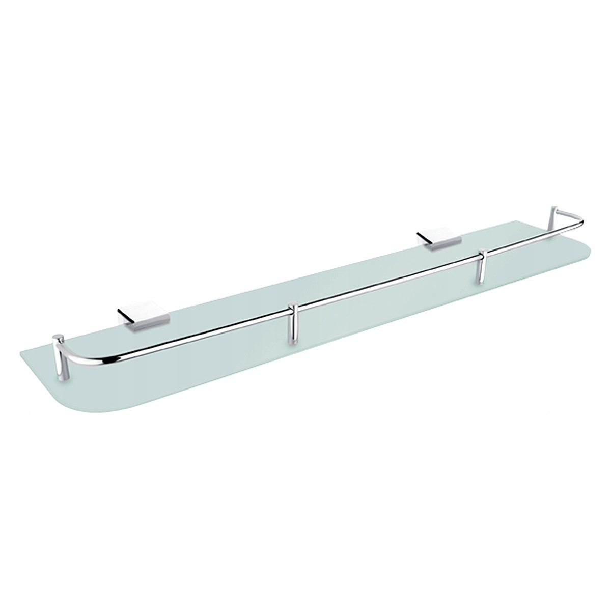 Nimco Kibo polica do kúpeľne sklenená mat, ohrádka, 60 cm Ki 14091AX-60-26