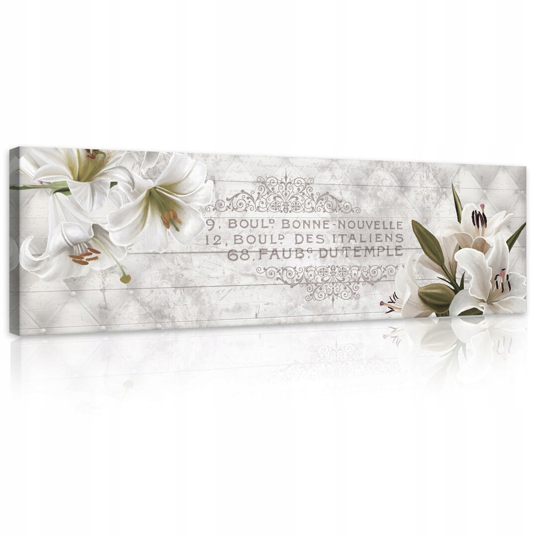 Obraz 145x45 Elegantní lilie do jídelny v provensálském stylu