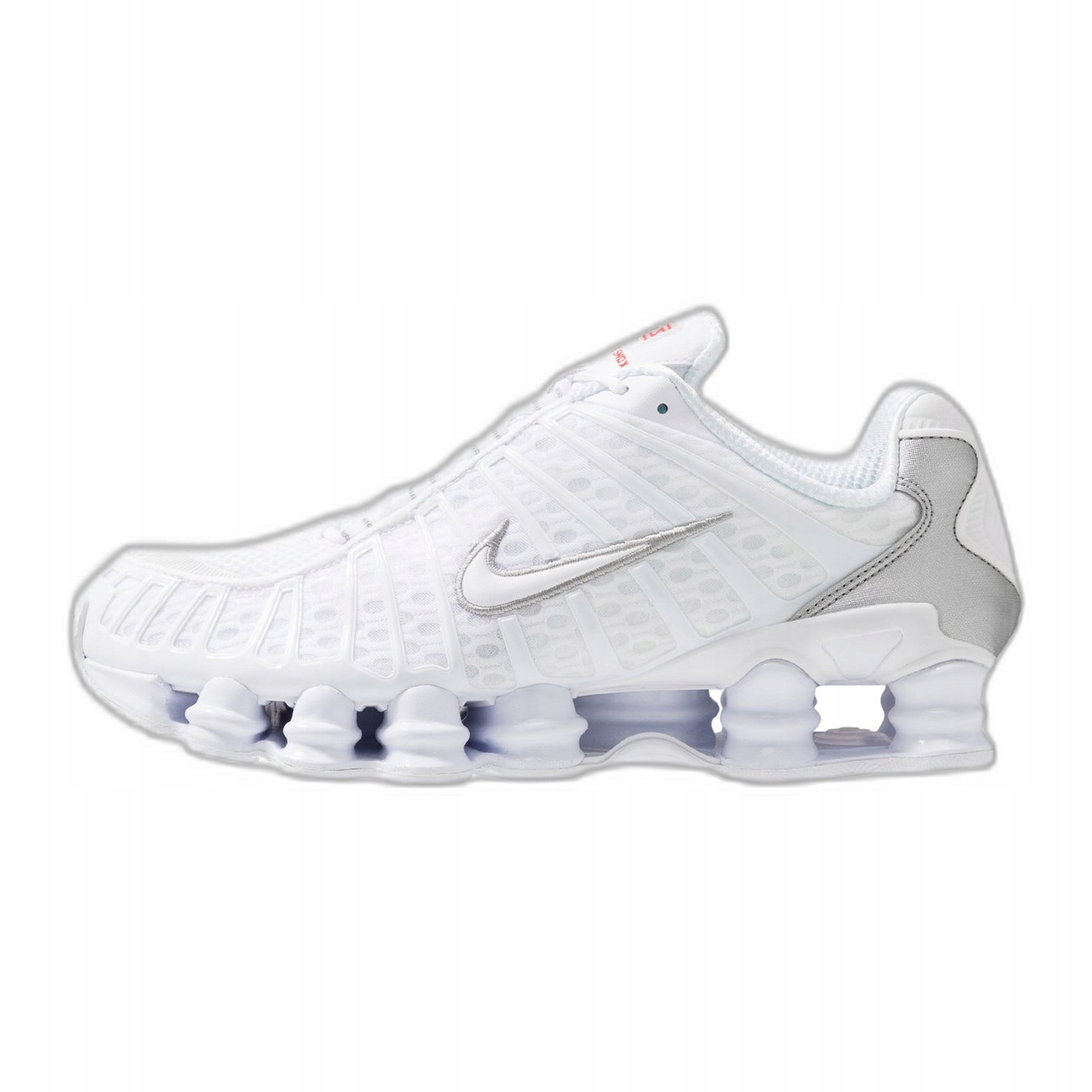 Nike Shox buty sportowe białe srebrne unisex Tl AV3595-100 rozmiar 40.5