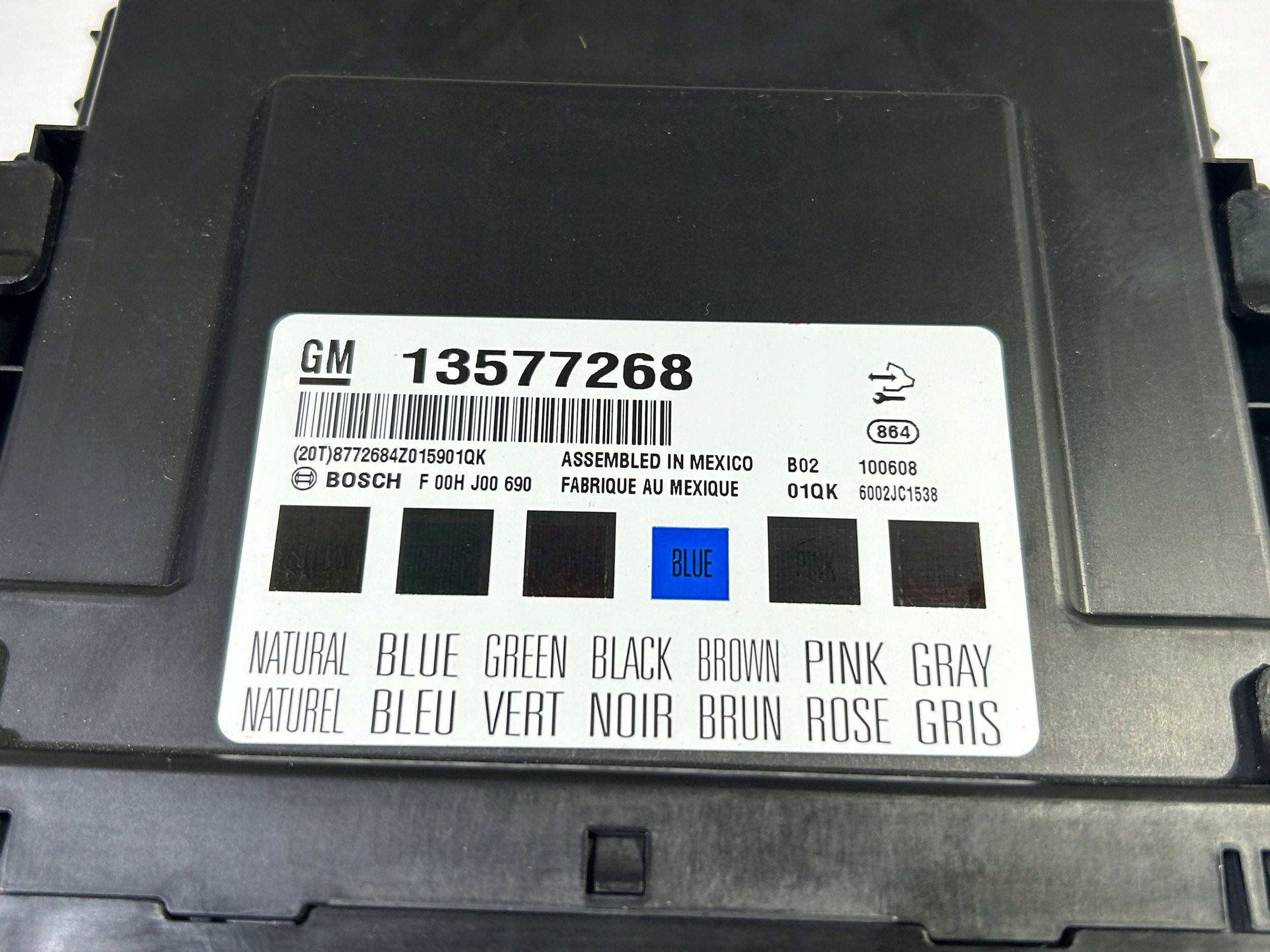 comfort control unit control unit BCM Chevrolet Camaro 2009-2015