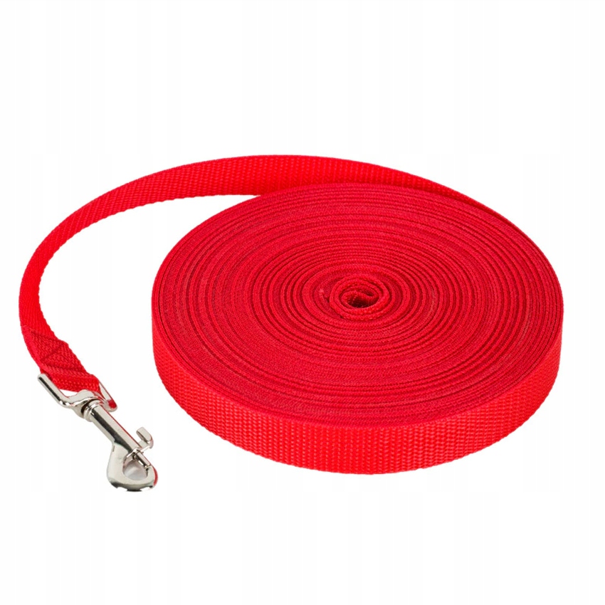 

Smycz Treningowa 1.5cm szkoleniowa Czerwona |20m