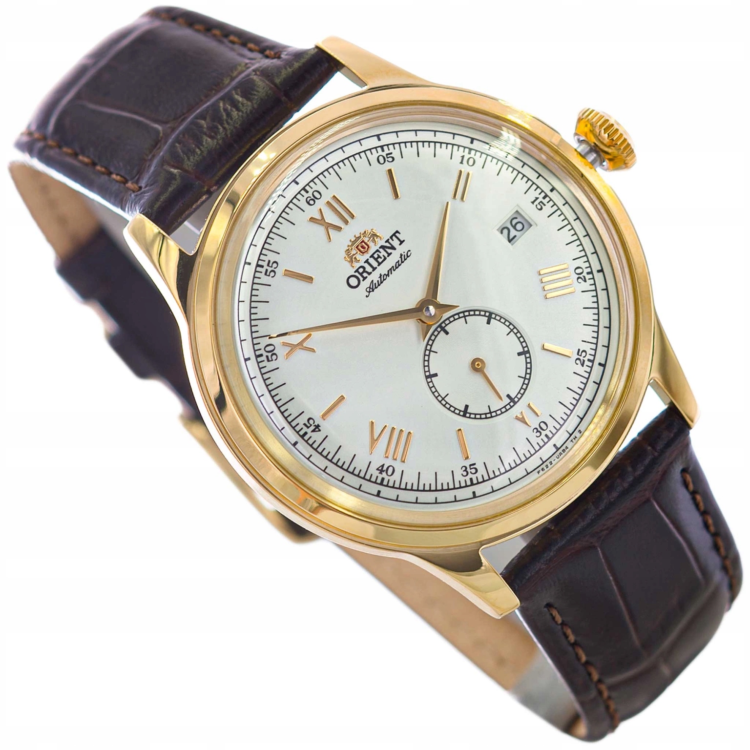 Pánské Hodinky Orient RA-AP0106S30B Hnědé Na Řemínku Automat Datumovka