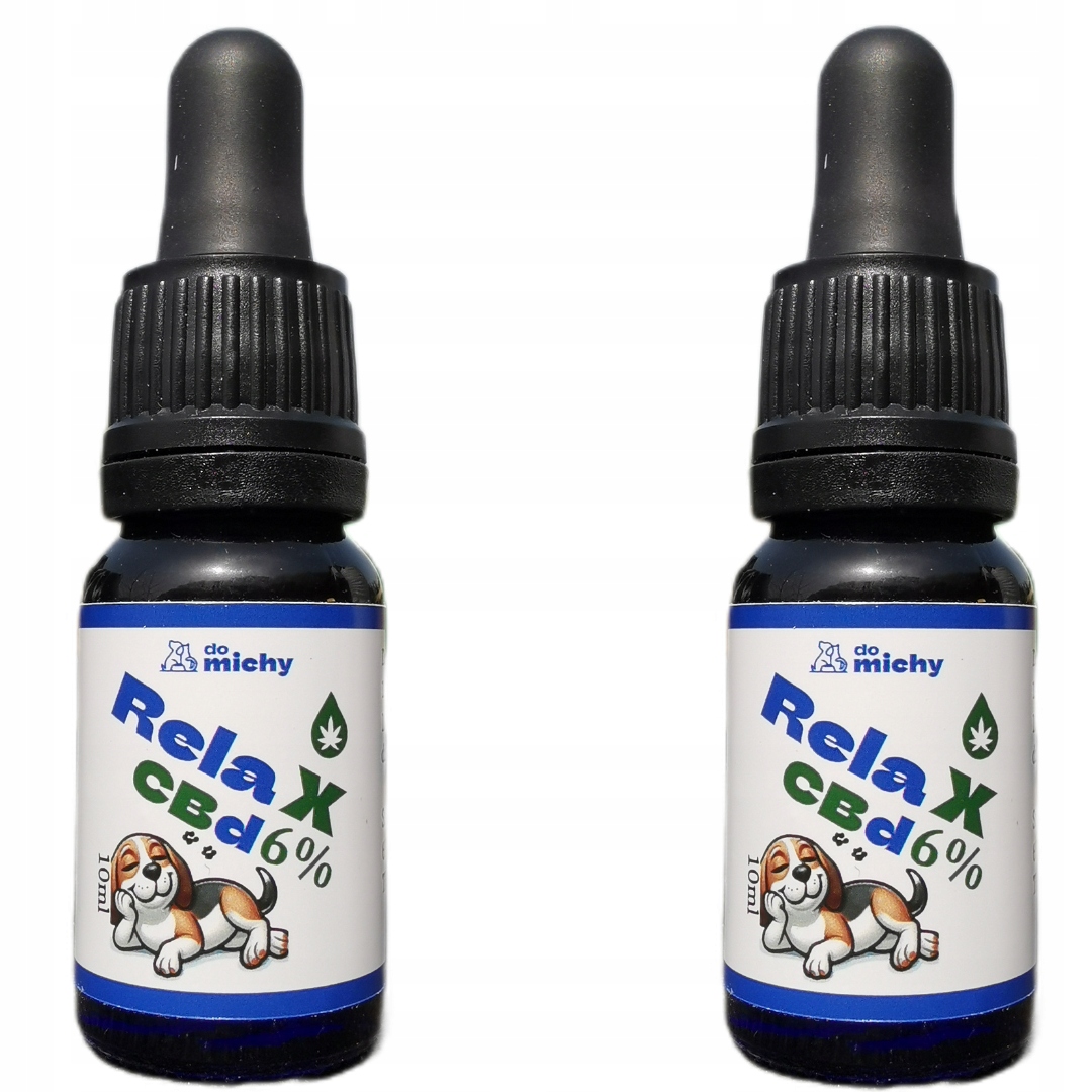 Levně Cbd olej pro psa a kočku RelaX 6% zdravý bezpečný bez Thc 10 ml 600 mg
