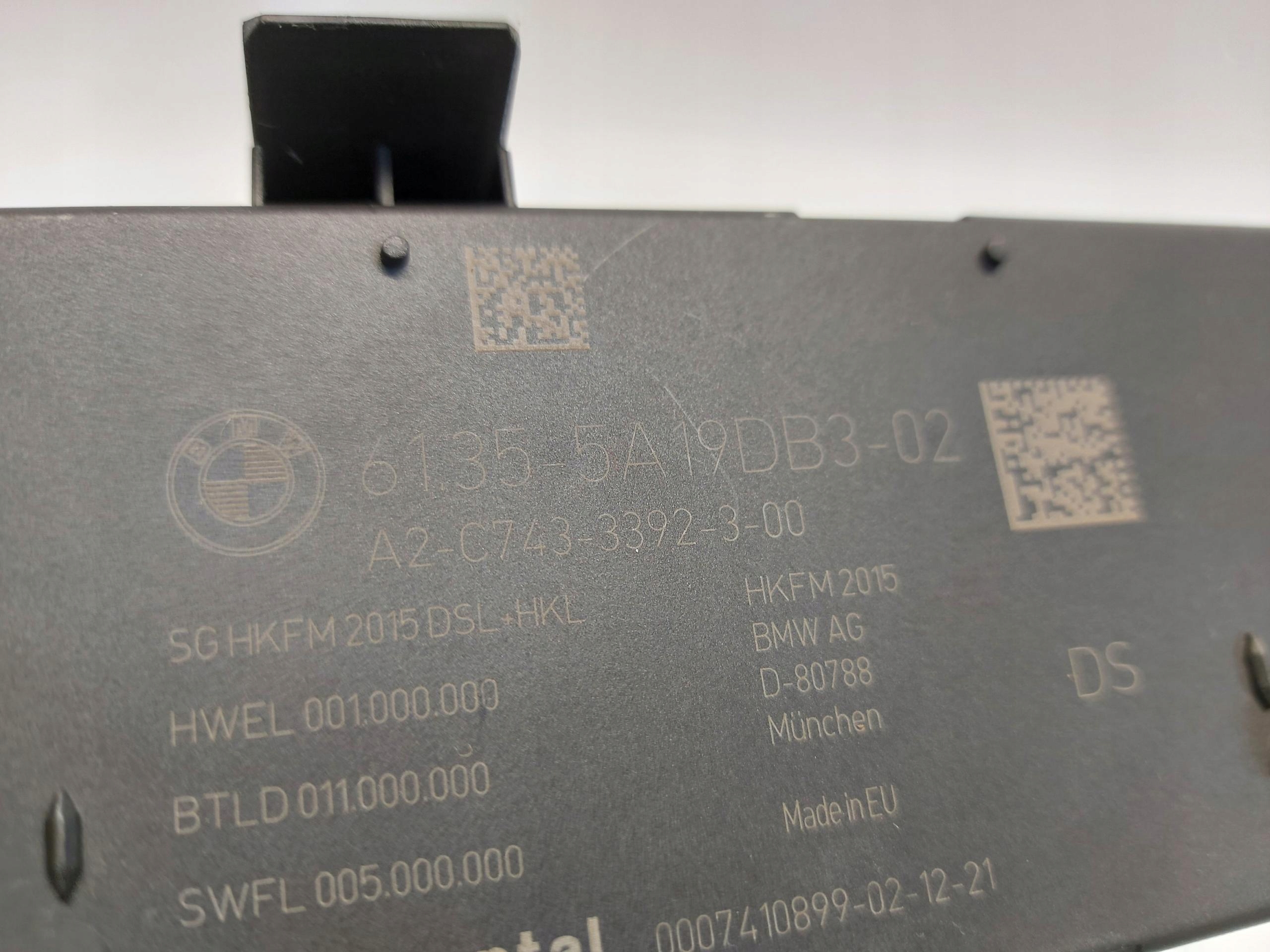 BMW G21 G20 Kombi 330e module control unit centralka computer 5a19db3