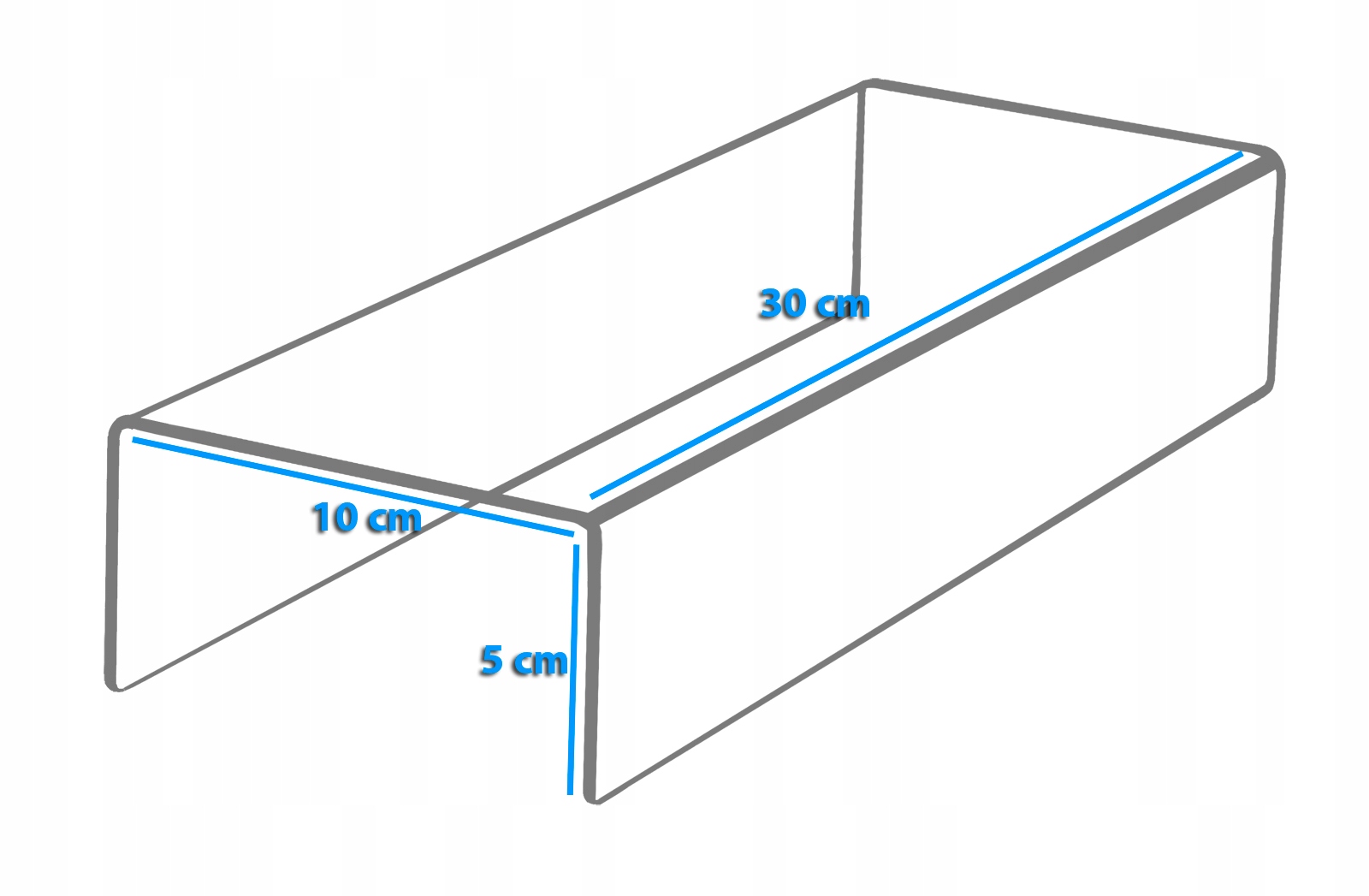 

Stojak Podstawka Ekspozytor Stopień Plexi 30/10 cm