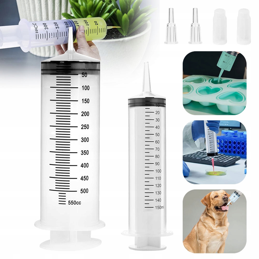 STRZYKAWKA DO KARMIENIA SZCZENIAKA, ZESTAW DO KARMIENIA, 150ML + 550ML