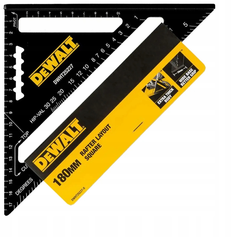 

Dewalt Kątownik stolarski aluminiowy 180mm 25227