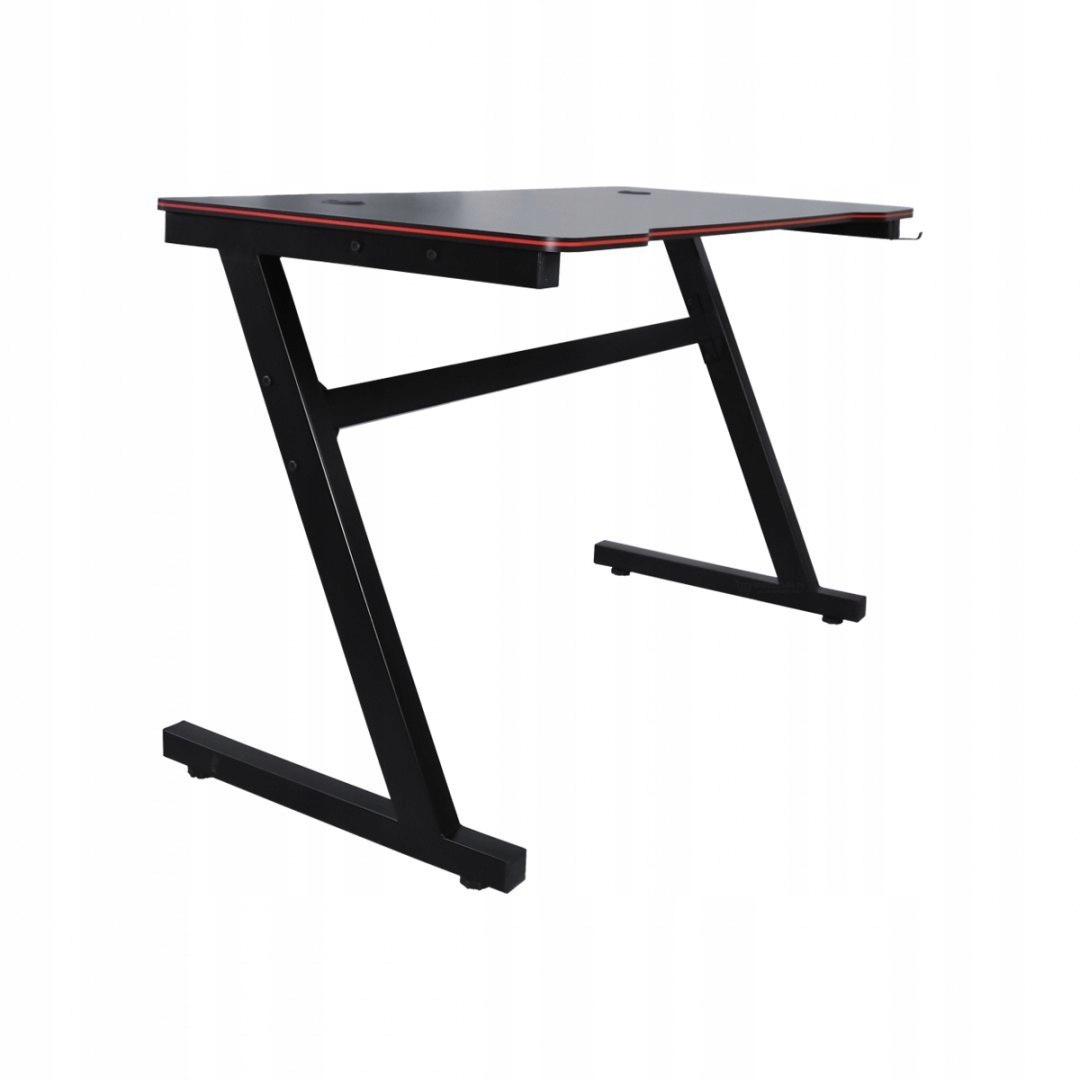 Biurko do komputera dla gracza czarne gamingowe