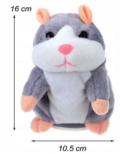 INTERAKTYWNY GADAJĄCY CHOMIK GADUŁA PRZEDRZEŹNIACZ SZARY EAN (GTIN) 5908761469126