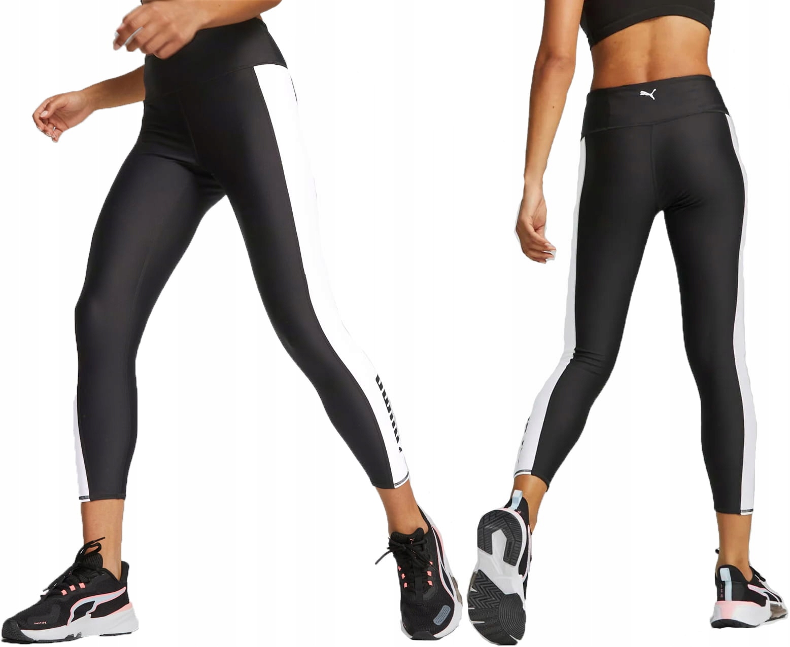 Puma sportovní dámské legíny tenké termoaktivní vysoký pas černé Xs