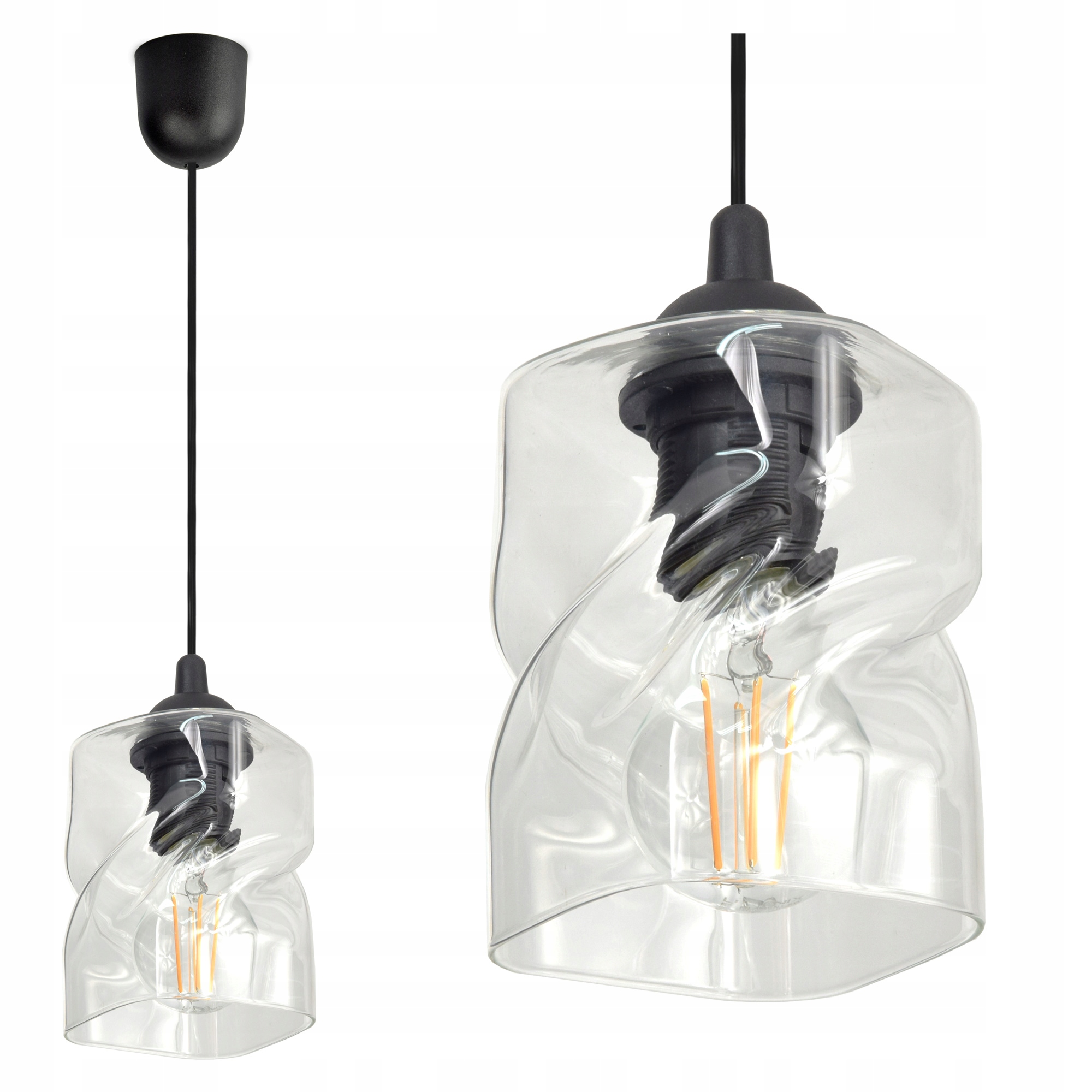 

Szklana Lampa Wisząca Sufitowa Żyrandol 262T Led