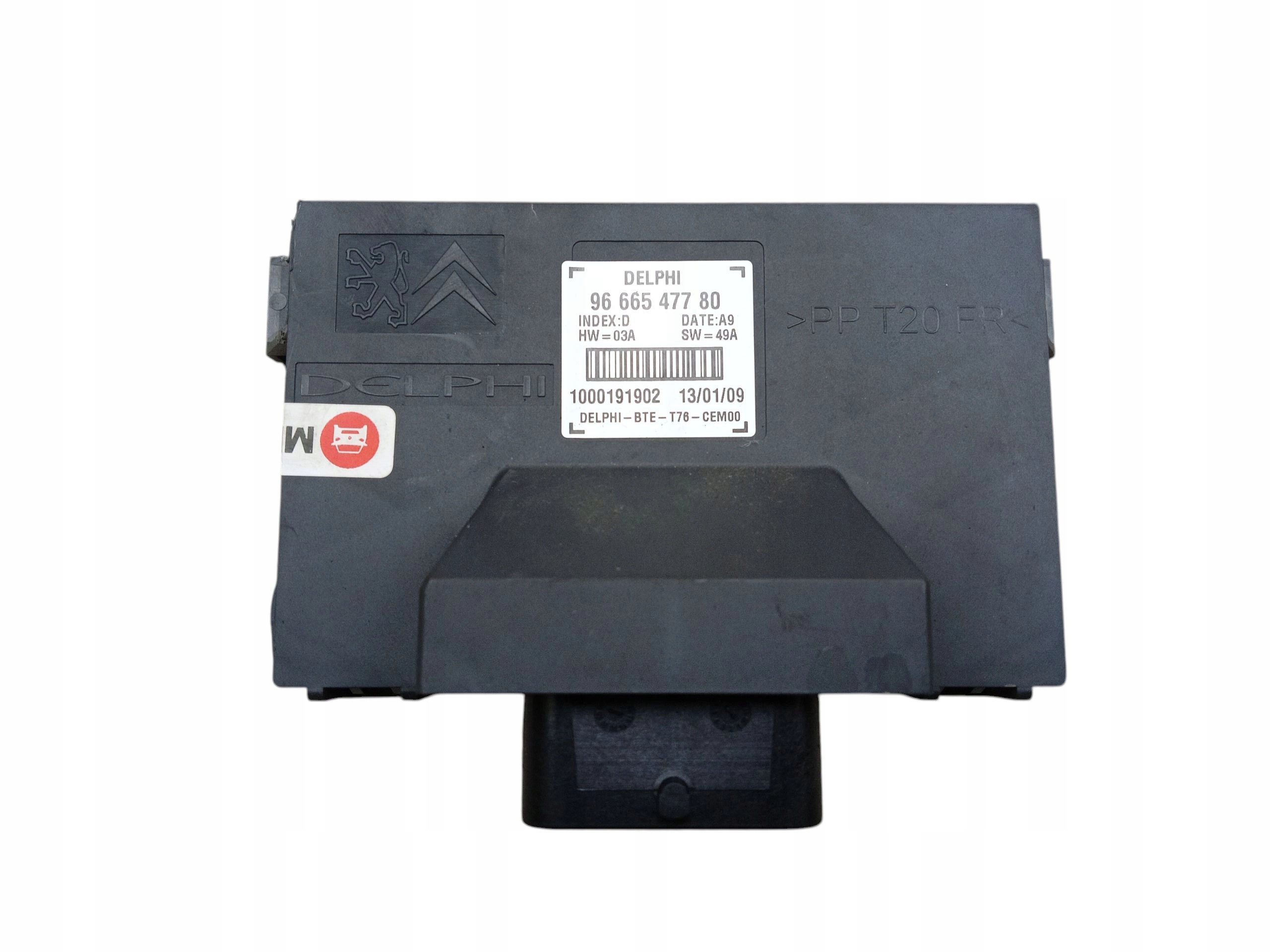 control unit module roofs PEUGEOT 308 and CC CABRIO 9666547780