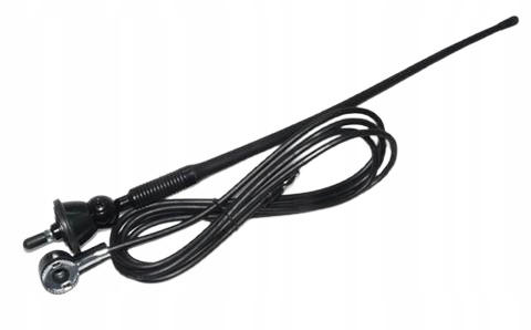 Antena samochodowa gumowa uniwersalna kabel 2m wtyk Din Soling AN36304