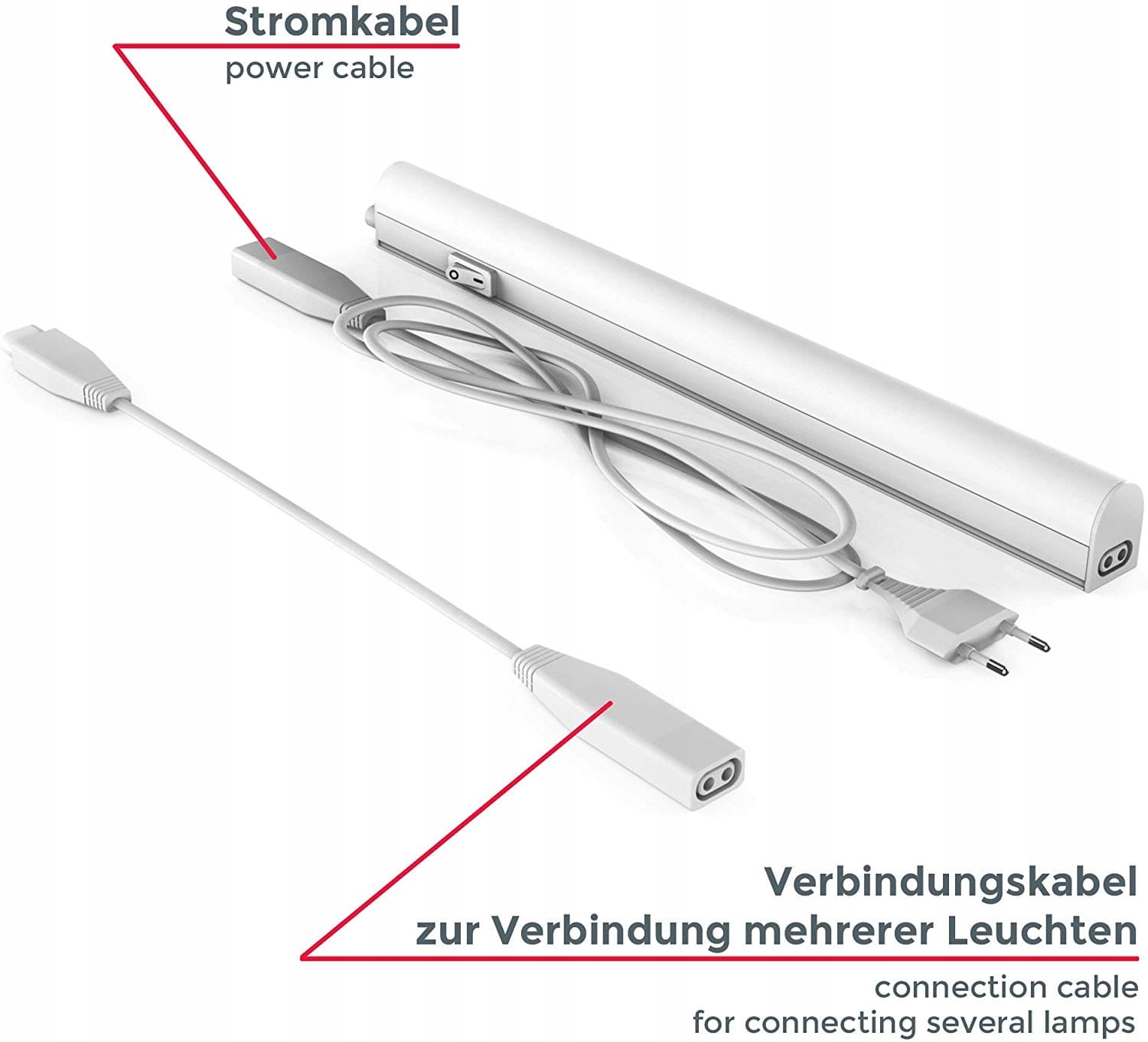 LAMPA PODSZAFKOWA - LED - 31 cm - BIAŁA - KUCHNIA Rodzaj oprawa podszafkowa