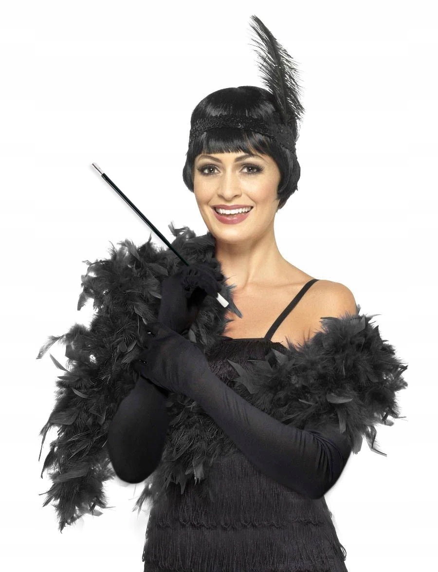 Zestaw lata 20 Boa Rękawiczka Cygaretka Opaska Charlston Glamour