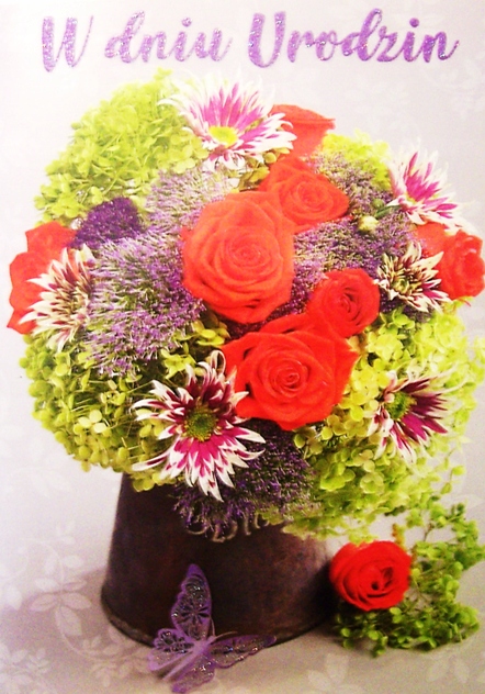 

Piękna Kartka Urodzinowa Damska wzór 26