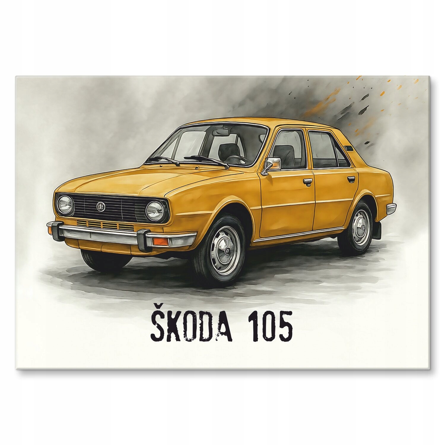 Kovový plakát Škoda 105 Szyld Plech 30 x 42 cm Dárek