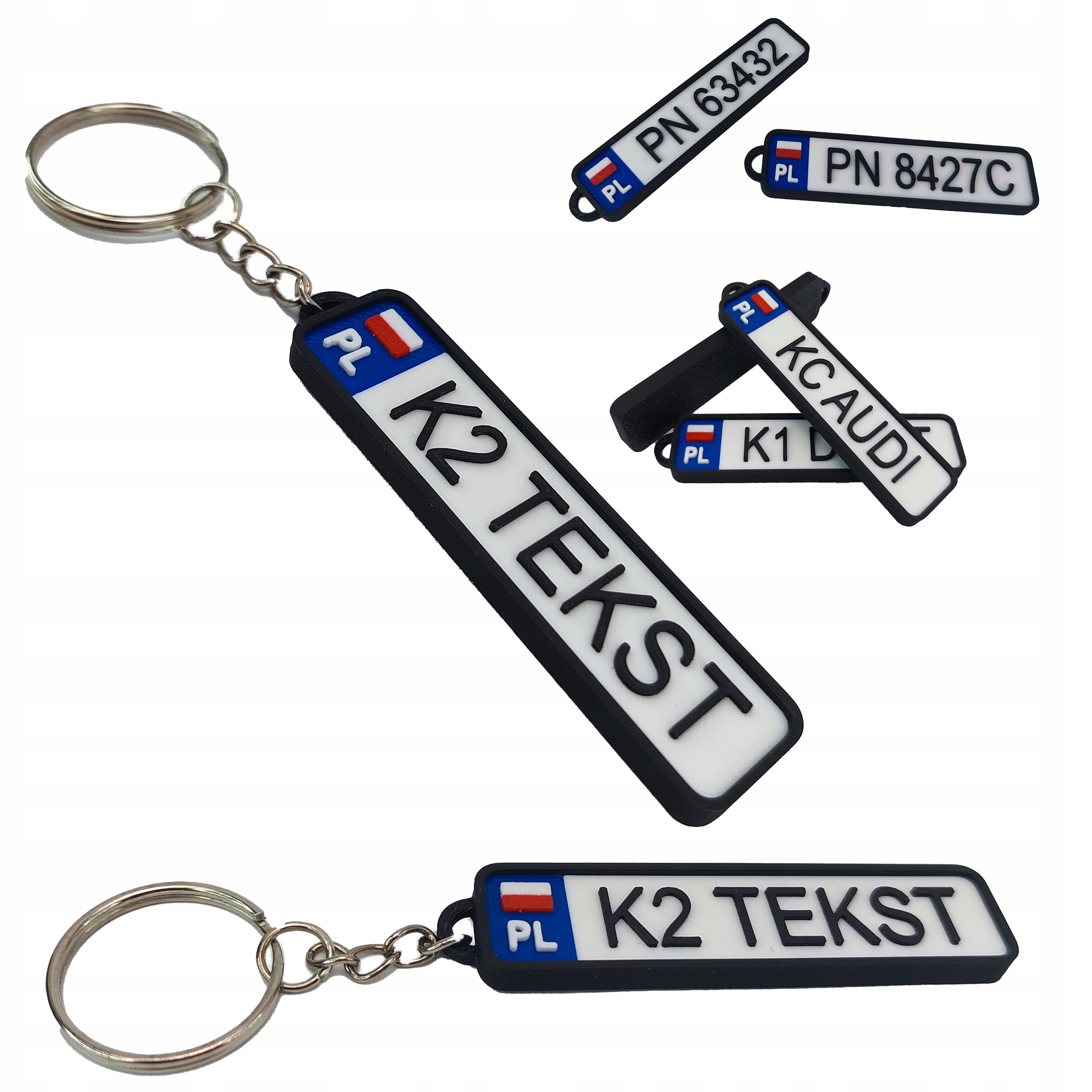 Brelok do kluczy Tablica Rejestracyjna Napis Personalizowany Gadżet