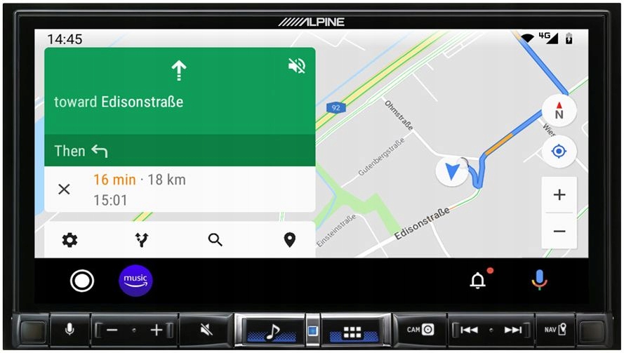ALPINE ILX-705D CARPLAY ANDROID AUTO HI-RES Montaż 2-DIN