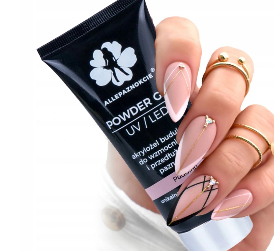 Zestaw budujący POWDER GEL akrylożel PUDDING 30 ml Marka Allepaznokcie