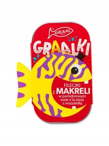 Levně 5 x Graal Graalki Fileciki z makrely v rajčatové omáčce a'la pizza