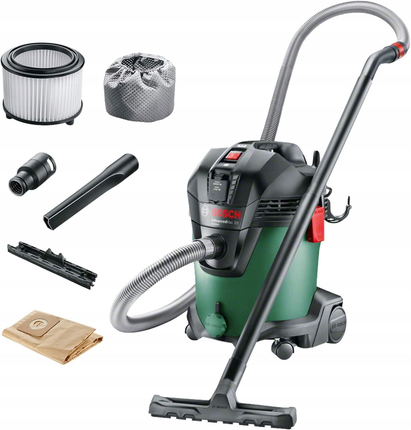 Vysavač Bosch Advanced 1200 W 2 l Basic pro suché i mokré vysávání
