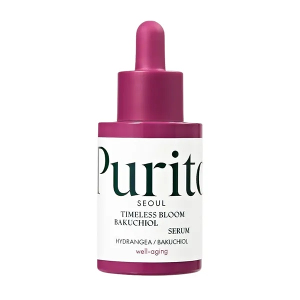 Purito Timeless Bloom, protivráskové sérum s bakuchiolem, 30 ml