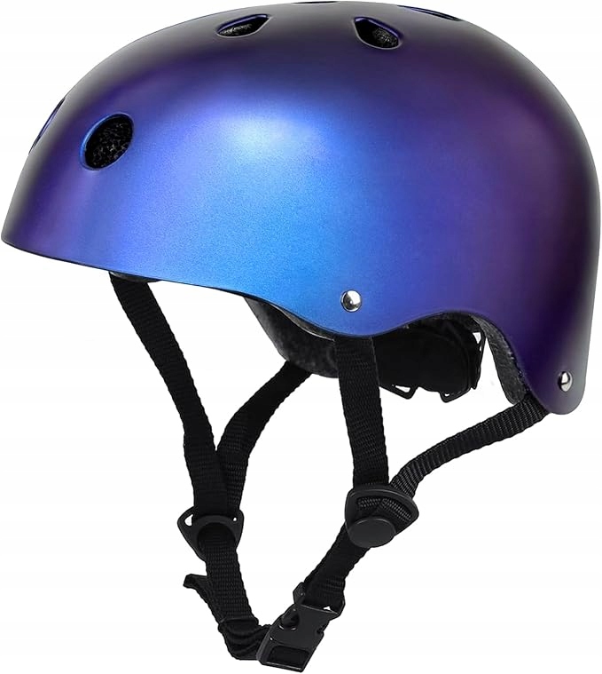 Kask Na Deskorolkę Amortyzacja Oddychający Skating Impact Niebieski M