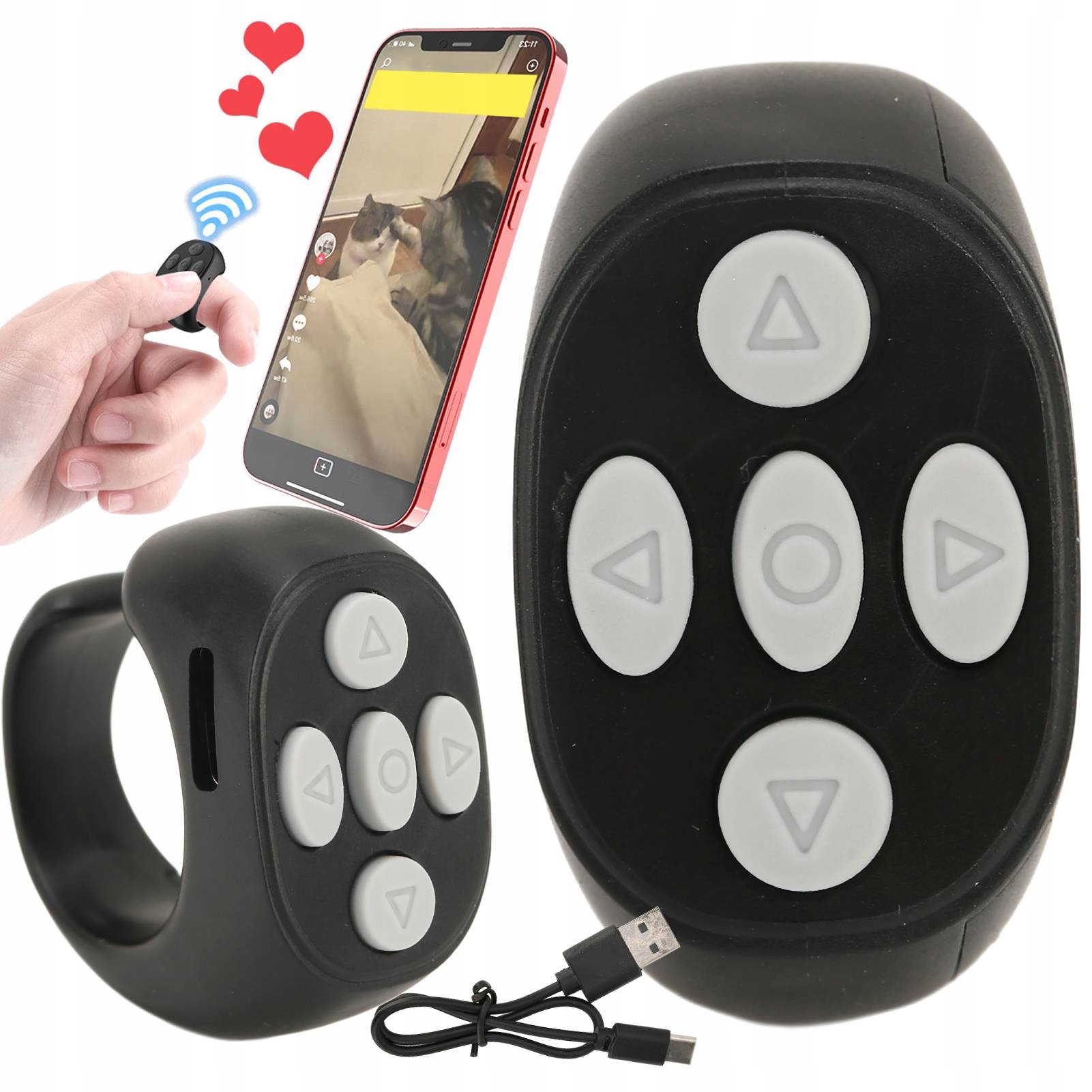 PILOT BLUETOOTH WIELOFUNKCYJNY TIK TOK PRZEWRACANIE STRON, ROBIENIE ZDJĘĆ