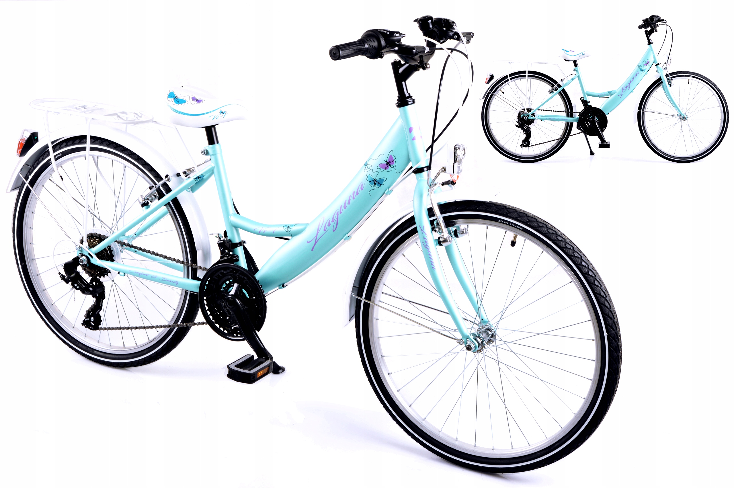 Rower Na Komunię 24 Kands Laguna VS-1 błękit 2022