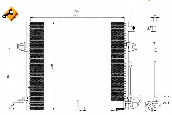 Nrf Kondenzátor Klimatizace Db W164 ML 05- Asistent řidiče #28