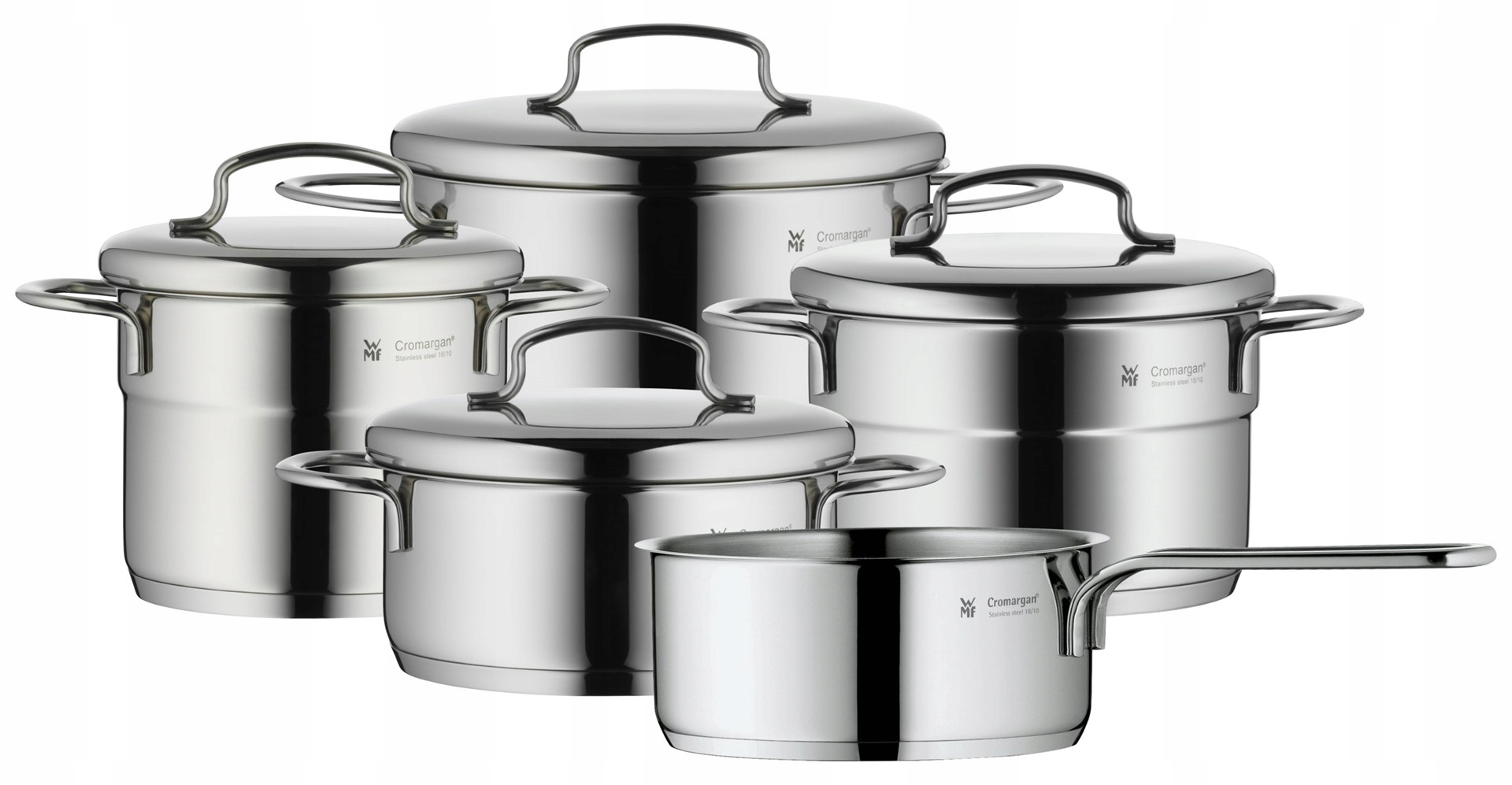 Wmf Mini Súprava Hrncov s pokrievkami a Rajnica 9 Ks .