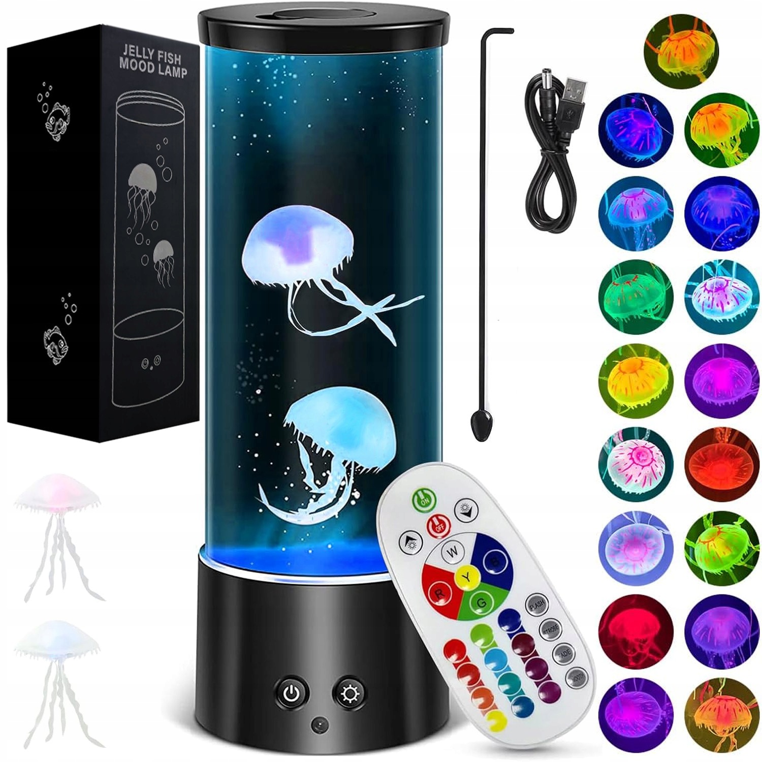 Lávová Lampa, Medúzové Lampy, Noční Lampa Led Rgb Do Akvária Pro Děti